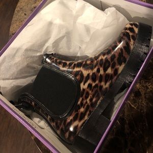 Cheetah Rain boots. New In box